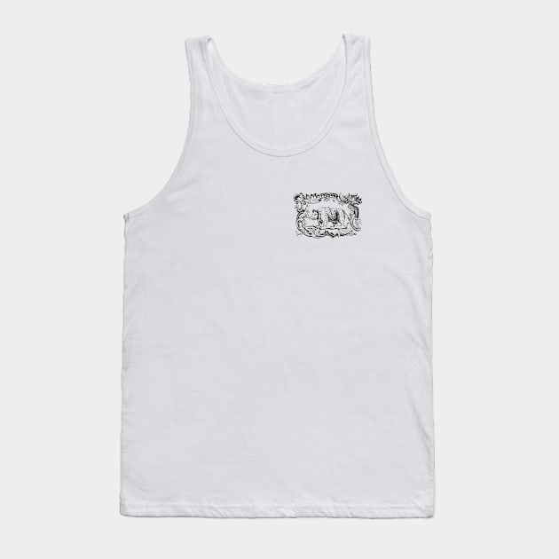 Black Bear Trade Card Tank Top by At the Sign of the Black Bear